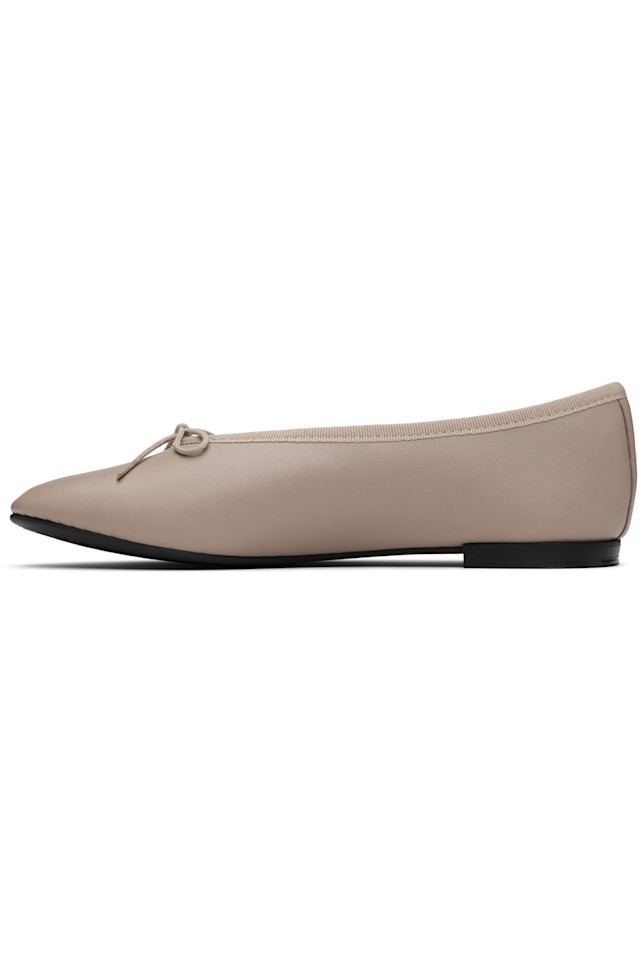 Балетки Lilouh с миндалевидным носком Repetto, бежевый — фото 3
