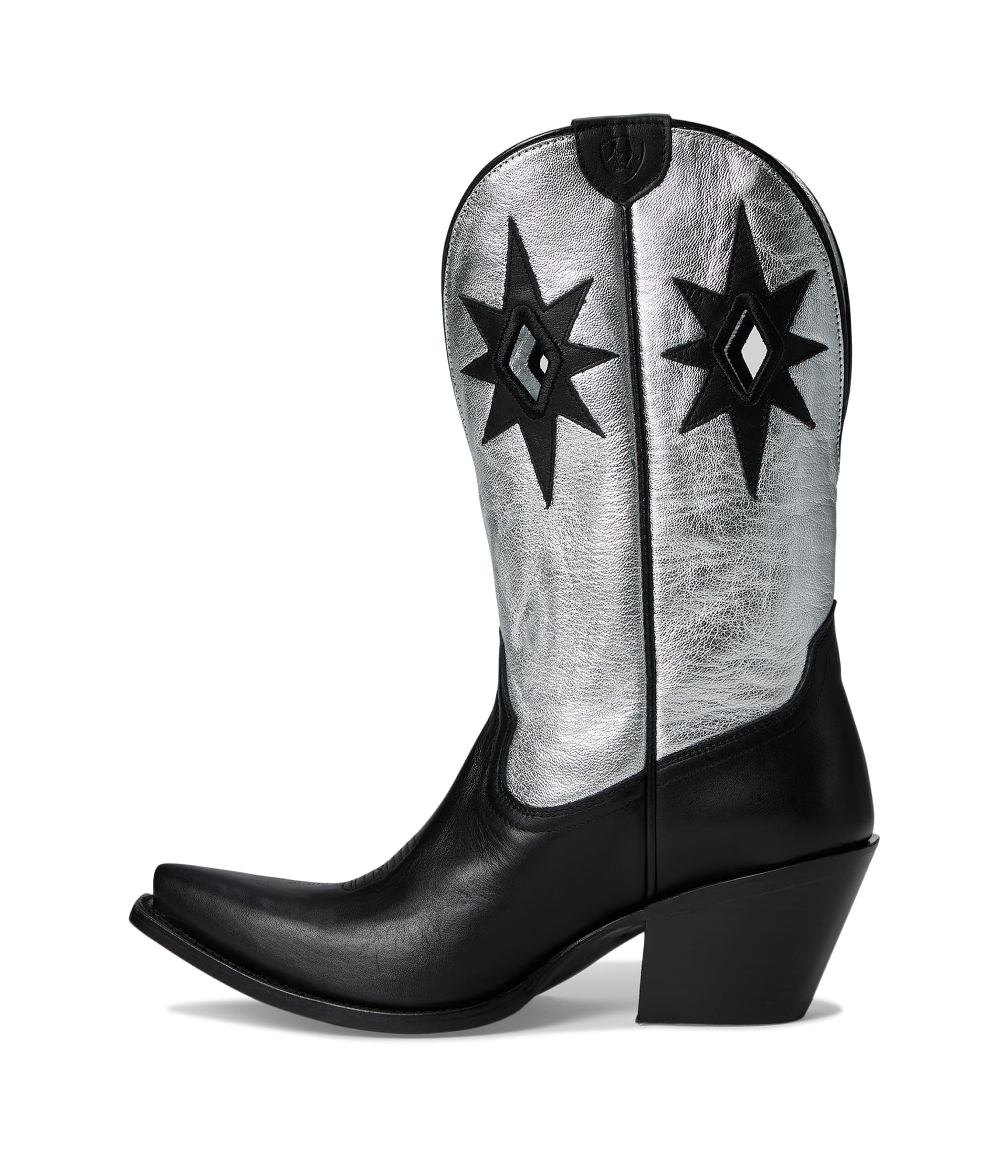 Сапоги женские Ariat Starlight ковбойский с острым носком, серебряный/черный — фото 4