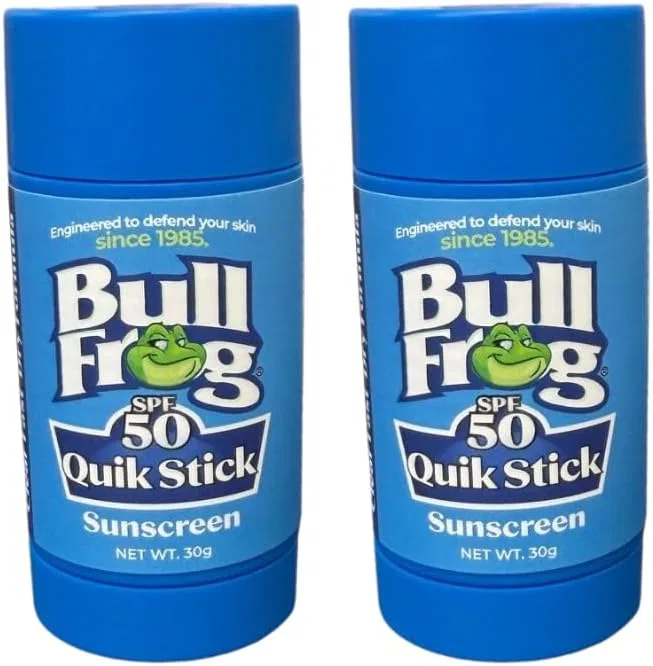 Солнцезащитный стик Bullfrog SPF 50, 2 шт., 141.7 г