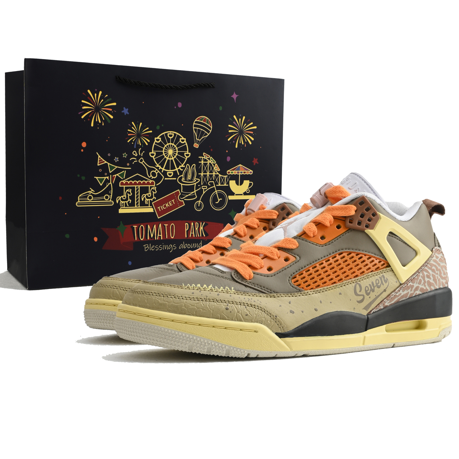 

Spizike размер 7 устойчивые к истиранию низкие баскетбольные кроссовки Unisex Coffee Jordan, коричневый