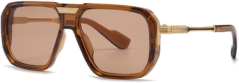 

Солнцезащитные очки с двойной перемычкой для женщин и мужчин, с линзами UV400, легкой оправой и прозрачным градиентом, идеально подходят для занятий спортом на открытом воздухе, бега и езды на велосипеде UYPTK, Tea Tea