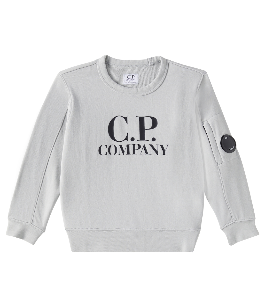 

Толстовка из хлопкового флиса с логотипом C.P. Company Kids, Frosted Ice