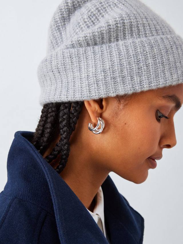 

Кашемировая шапка резинкой John Lewis, Light Grey