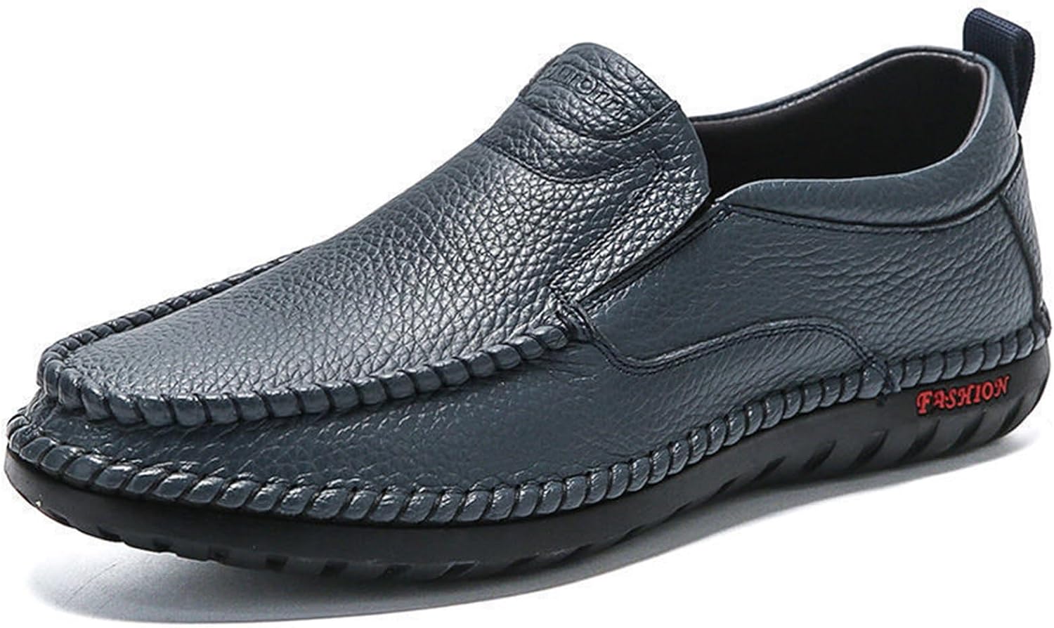 

Мужские кожаные лоферы Crepuscute ручной работы, слипоны, легкие и дышащие спортивные туфли, удобные мокасины для путешествий на открытом воздухе и вождения, синий