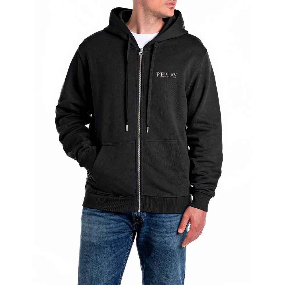 

Толстовка Replay M3083.000.23802 full zip, черный
