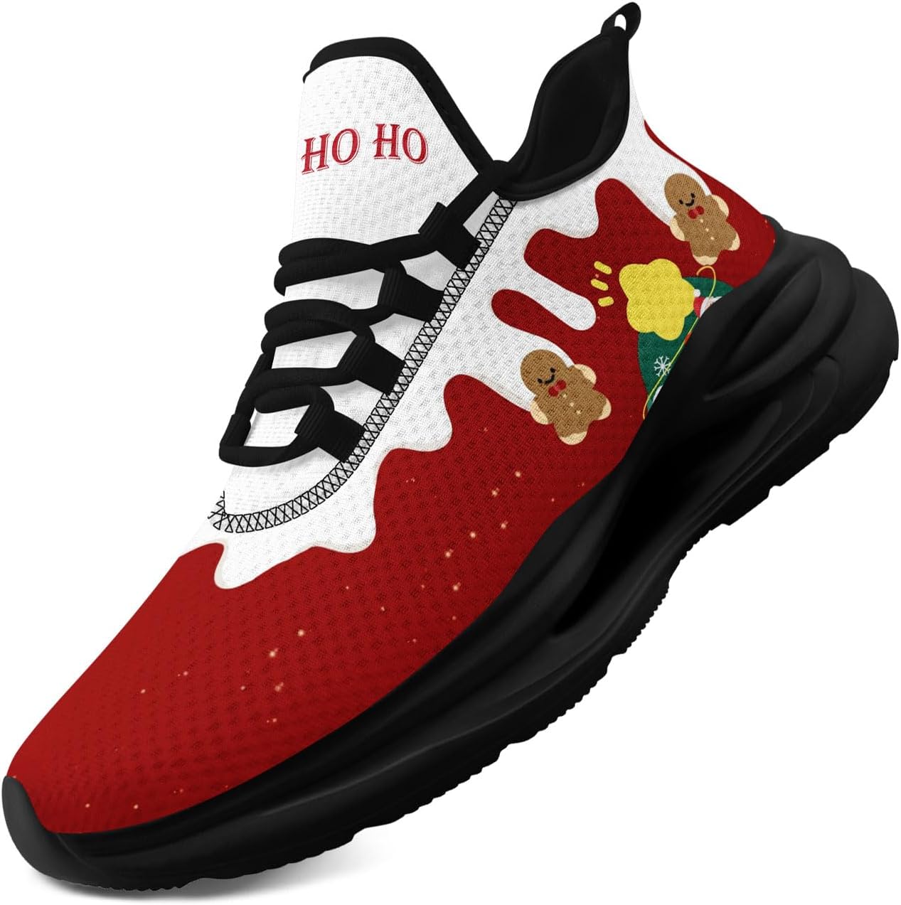 

Легкие кроссовки AWSOLE для бега на Рождество для мужчин и женщин с дышащей сеткой, спортивные и ходовые тренеры, белый/черный/красный/зеленый/желтый/коричневый