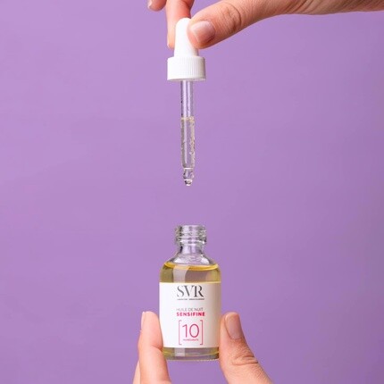 Sensifine Питательное успокаивающее ночное масло для лица для сухой, чувствительной, склонной к аллергии, реактивной кожи 30 мл, Svr — фото 2