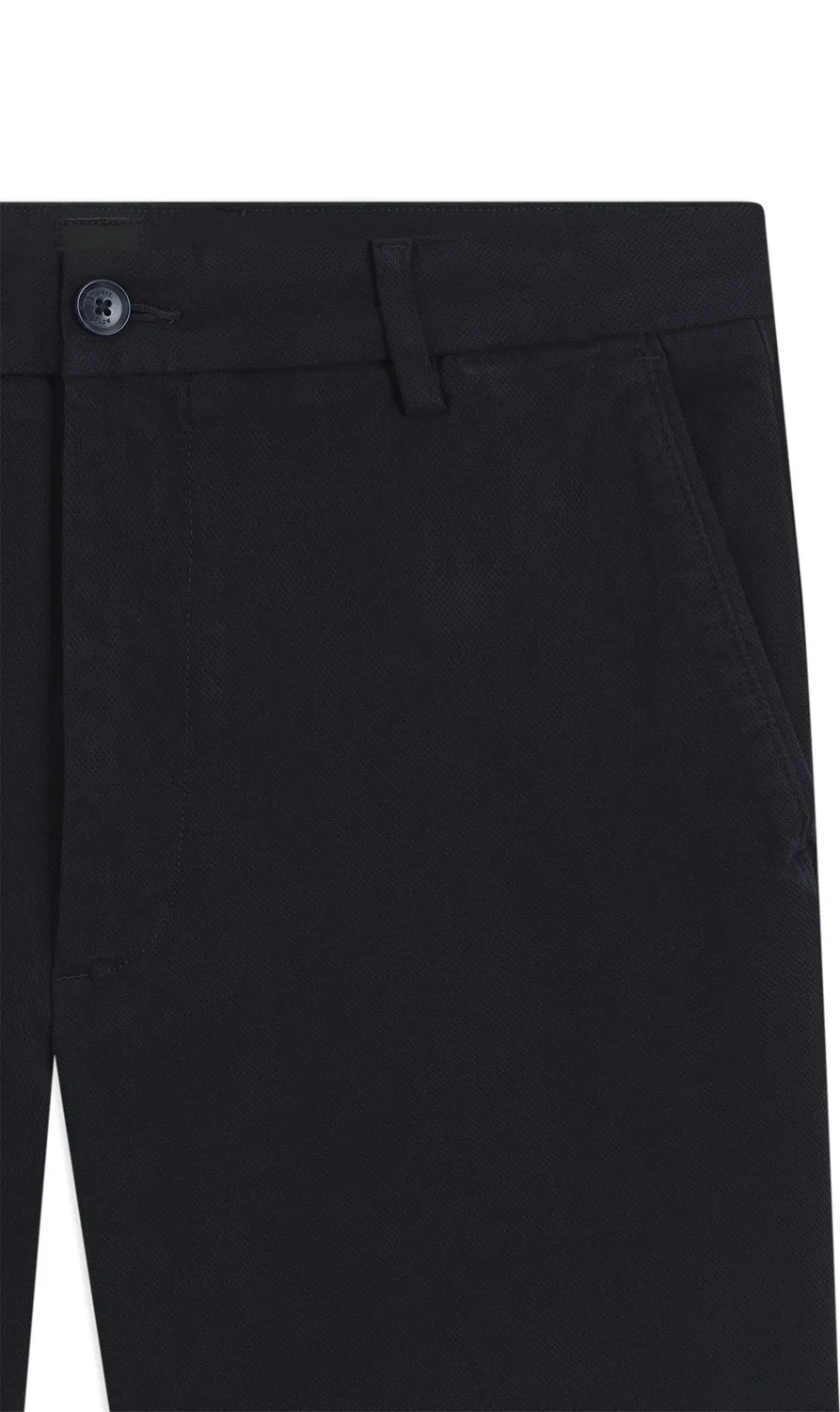 Шорты-чиносы Boss Slim fit синего цвета — фото 2