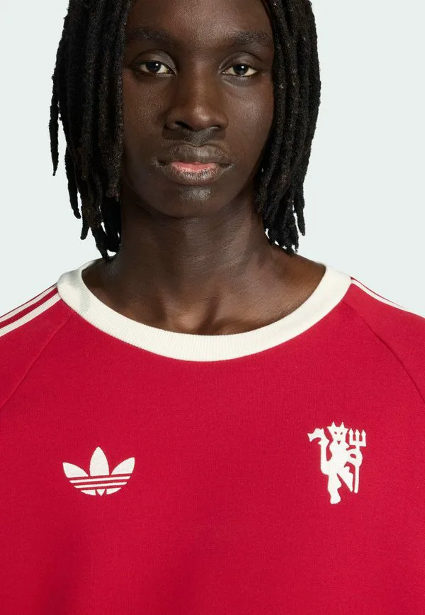 Толстовка manchester united originals crew Adidas Originals, Team Victory Red — фото 3