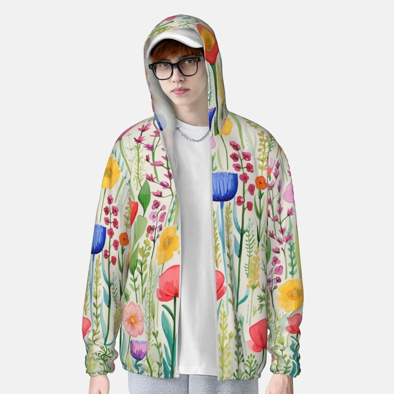 Тонкая спортивная худи с защитой от солнца, Full Zip, для мужчин и женщин — фото 2