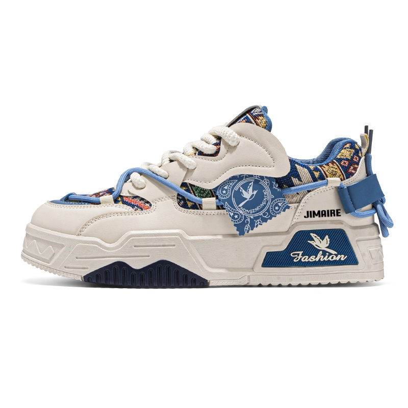 

Низкие, износостойкие, противоскользящие мужские кроссовки King Jinmai, Beige Blue