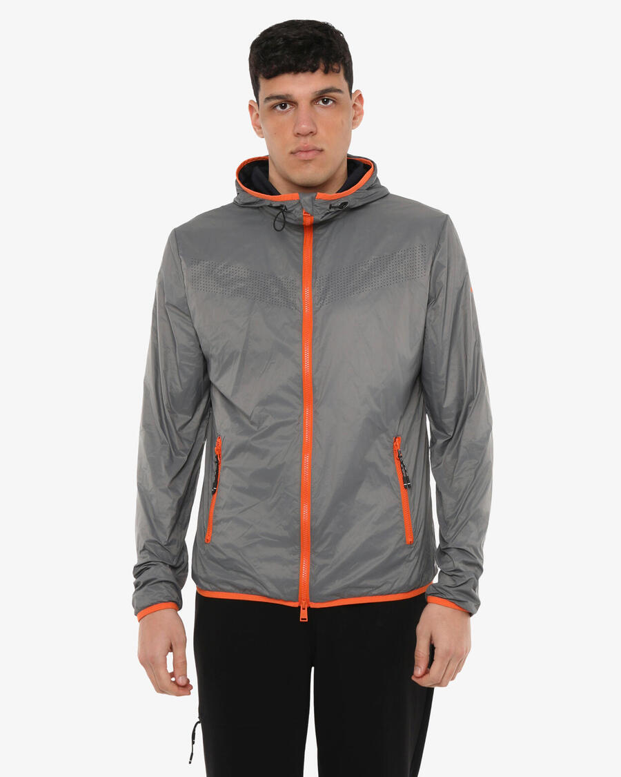 

JAKED Синтетическая спортивная куртка для мужчин свинцового и темно-синего цветов