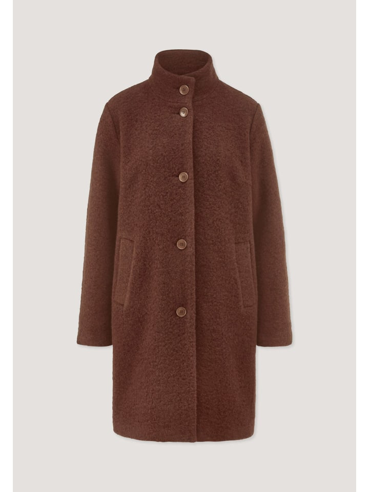 

Hessnatur Шерстяное флисовое пальто темно-ржавого цвета