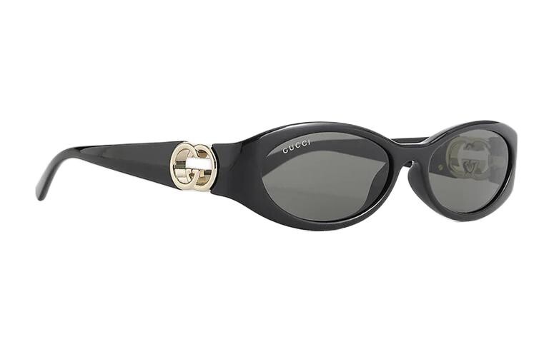 

Солнцезащитные очки Gucci Oval, черный