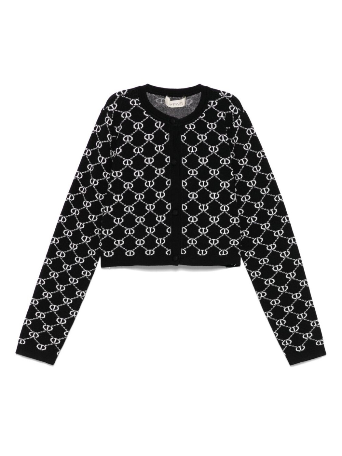 

TWINSET Kids кардиган с логотипом, черный