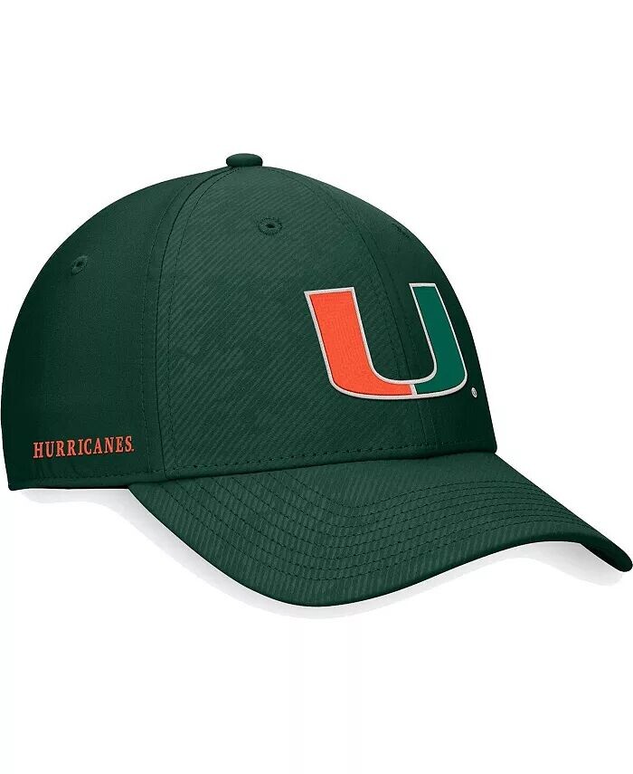 

Мужская зеленая кепка Miami Hurricanes Deluxe Flex Top of the World