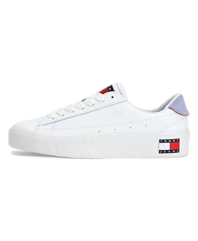 

Кроссовки из вулканизированной кожи Tommy Jeans, белый