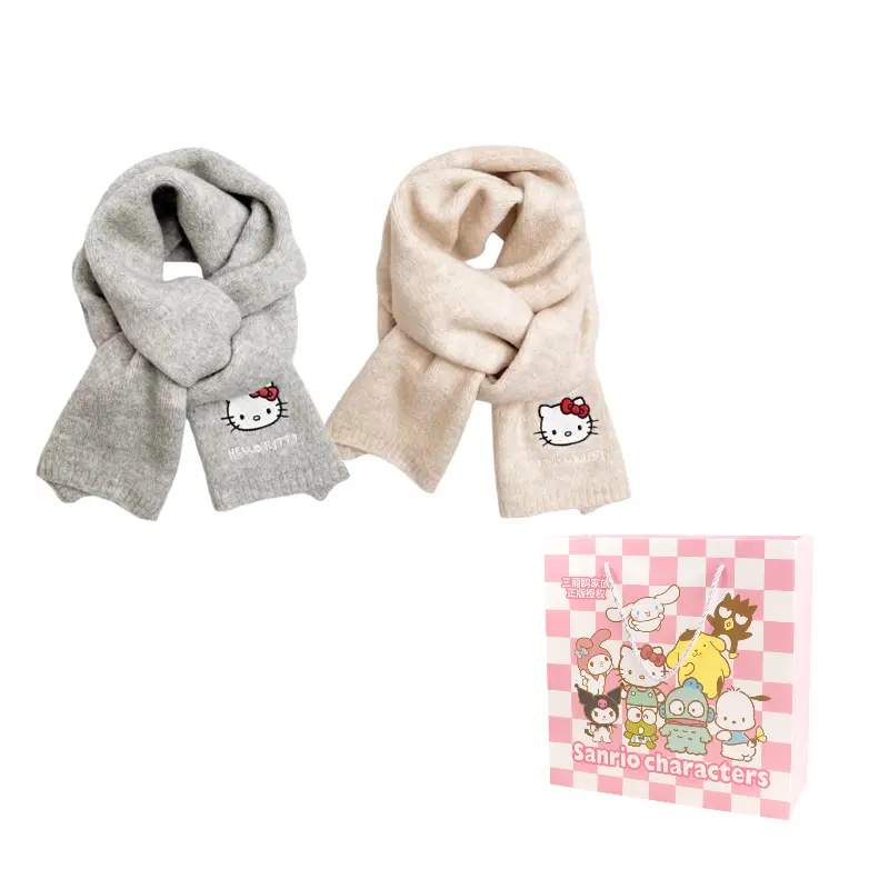

Sanrio Шерстяной шарф унисекс, Gray Beige Yellow 2 Pack