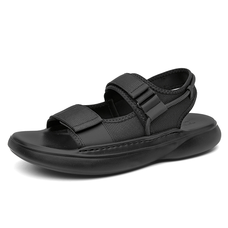 SEPTWOLVES Пляжные сандалии мужские черные мокко, цвет Mocha (Standard Leather Shoe Size) — фото 4