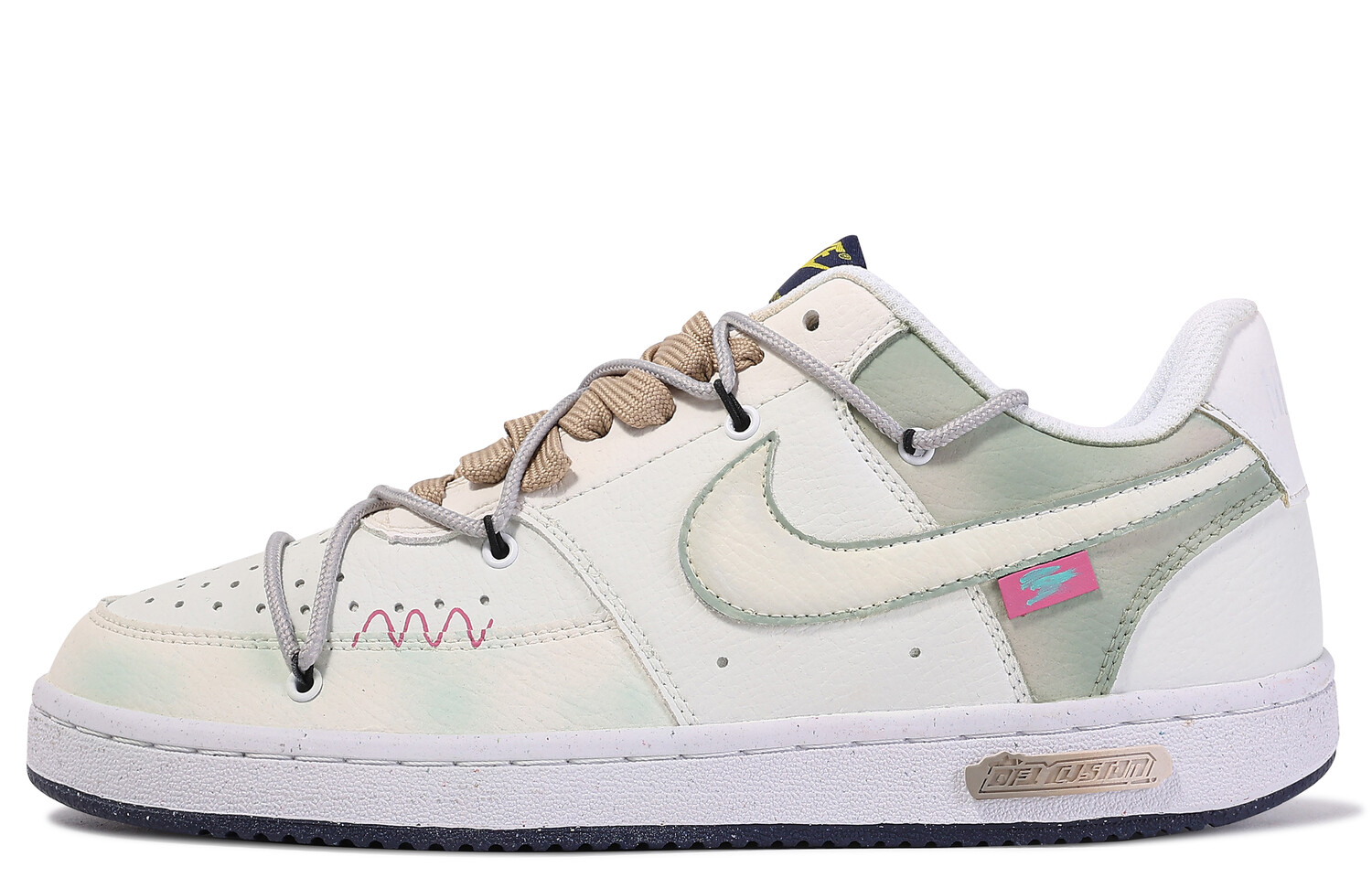 

Обувь для скейтбординга Court Borough Series Men Low-Top, мужские кроссовки, Green/white Nike
