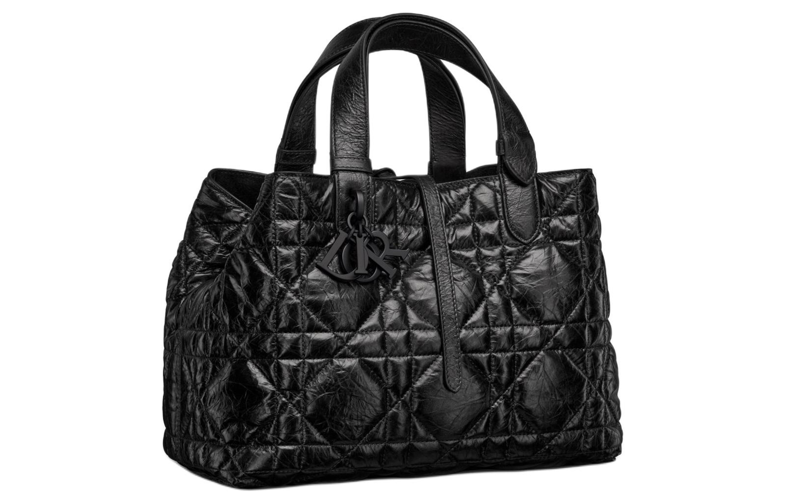 DIOR Сумка женская Toujours Wrinkled Cow Leather Regular черная — фото 3