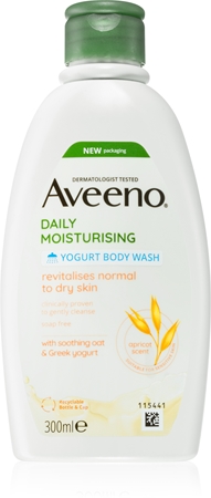 

Питательный гель для душа Aveeno Daily Moisturising Yoghurt body wash, Apricot & Yoghurt 300 ml