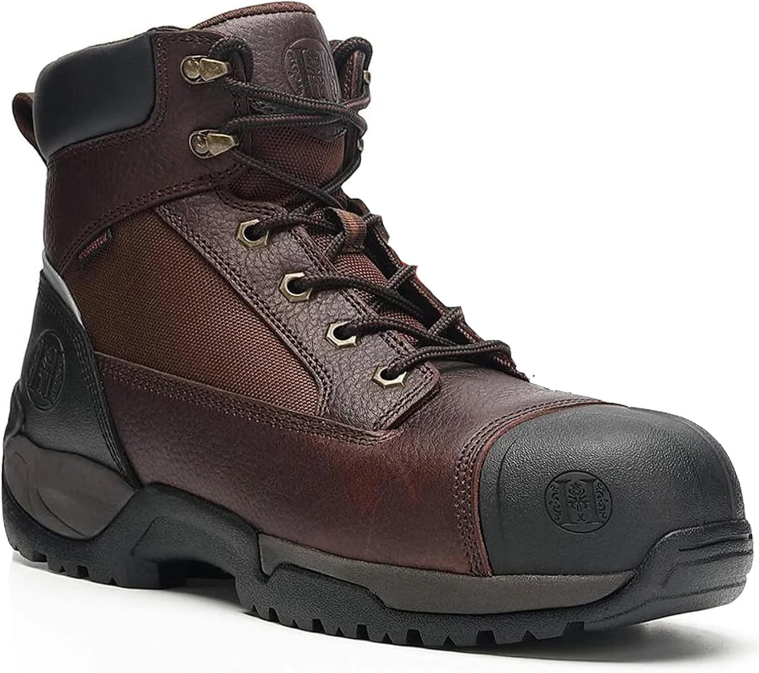 

Мужские ботинки CONRAD EH 6 с мягким/композитным носком, противоскользящие, водонепроницаемые, защитные от проколов, прочные и дышащие, коричневый