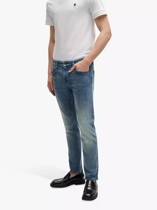 

Джинсы HUGO BOSS BOSS Slim Fit, цвет turquoise/aqua