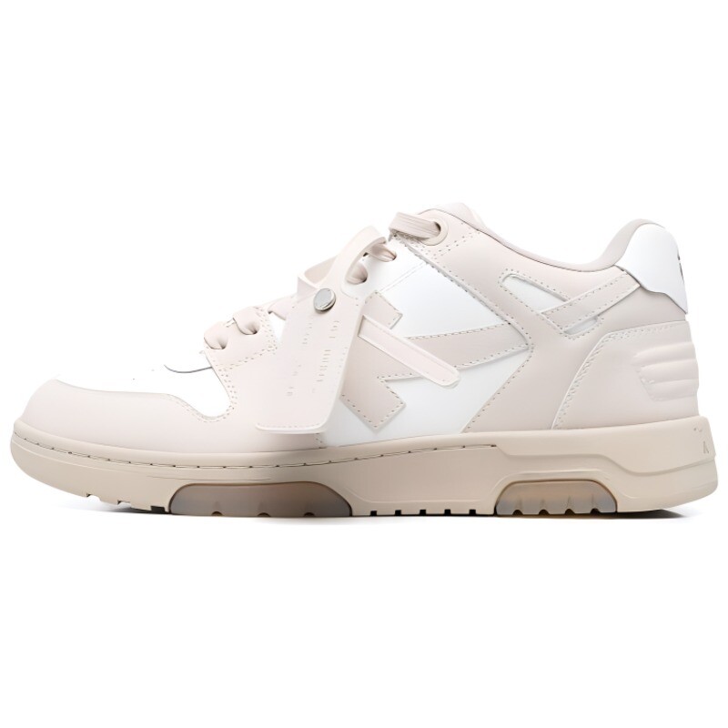 Кроссовки мужские Off-White Out Office для скейтбординга, белый / бежевый — фото 2