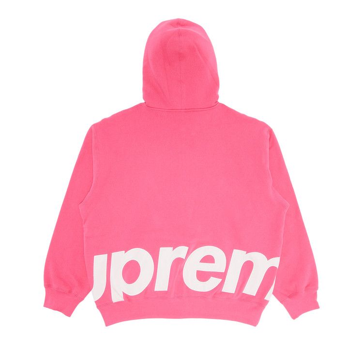 Толстовка Supreme Big Logo Zip Up Hooded Sweatshirt, Magenta — фото 2
