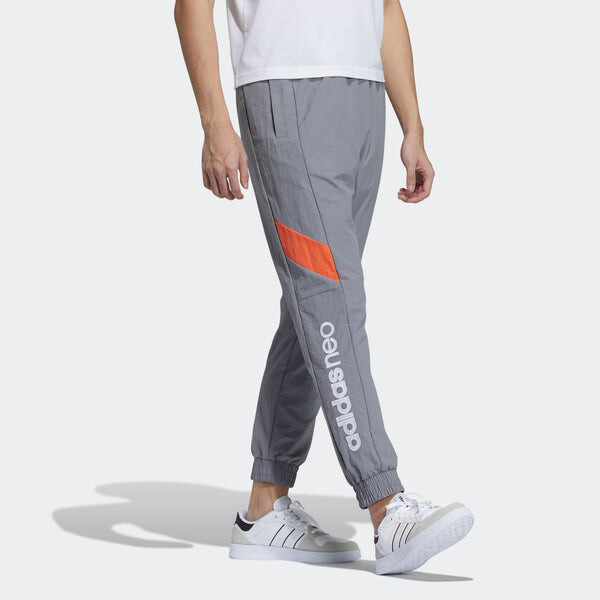 Спортивные штаны adidas neo M Cs Wvn Tp 2 Logo Woven Athletics Sports Pants light grey, серый — фото 4