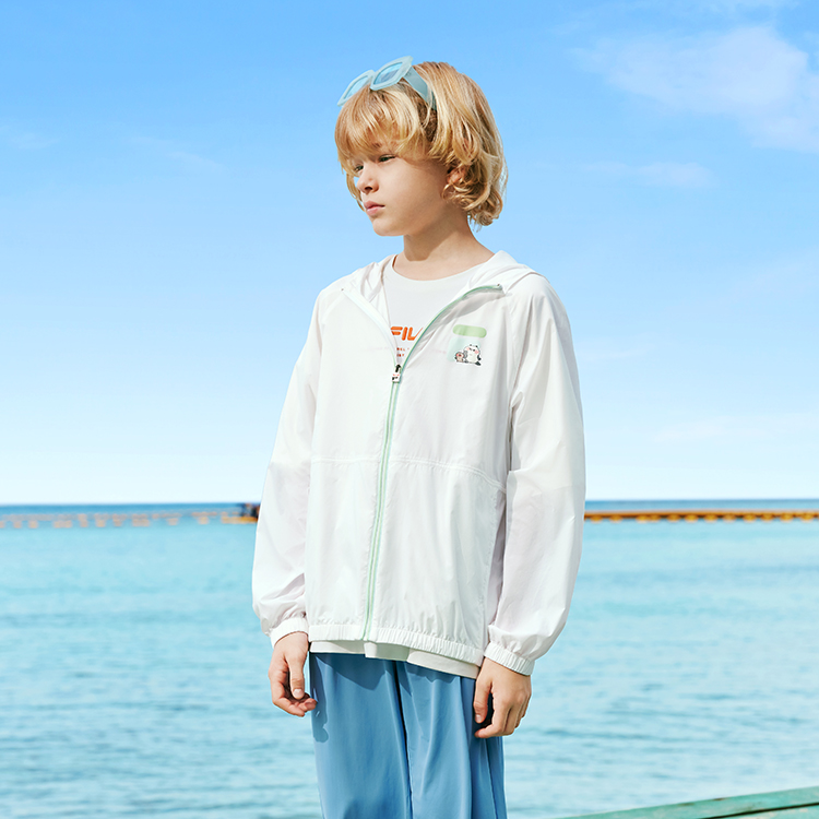 Топ для младших школьников FILA KIDS, белый — фото 4