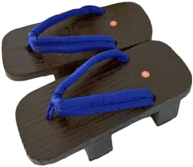 

Летние сандалии, японские деревянные кломпы, мужские двухзубые деревянные тапочки для пары, противоскользящие и износостойкие шлепанцы на высоком каблуке (Размер: EU 38, Цвет: Синий B) Bydzkj