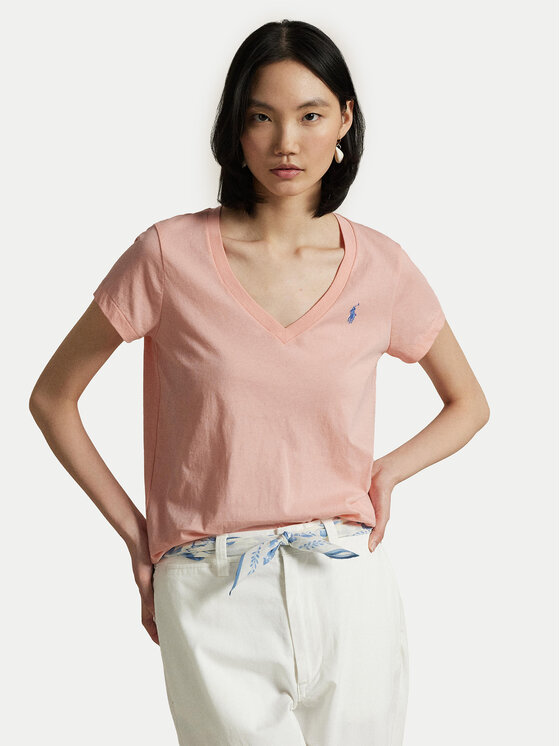 

Футболка прямого кроя 211902403008 Polo Ralph Lauren, розовый