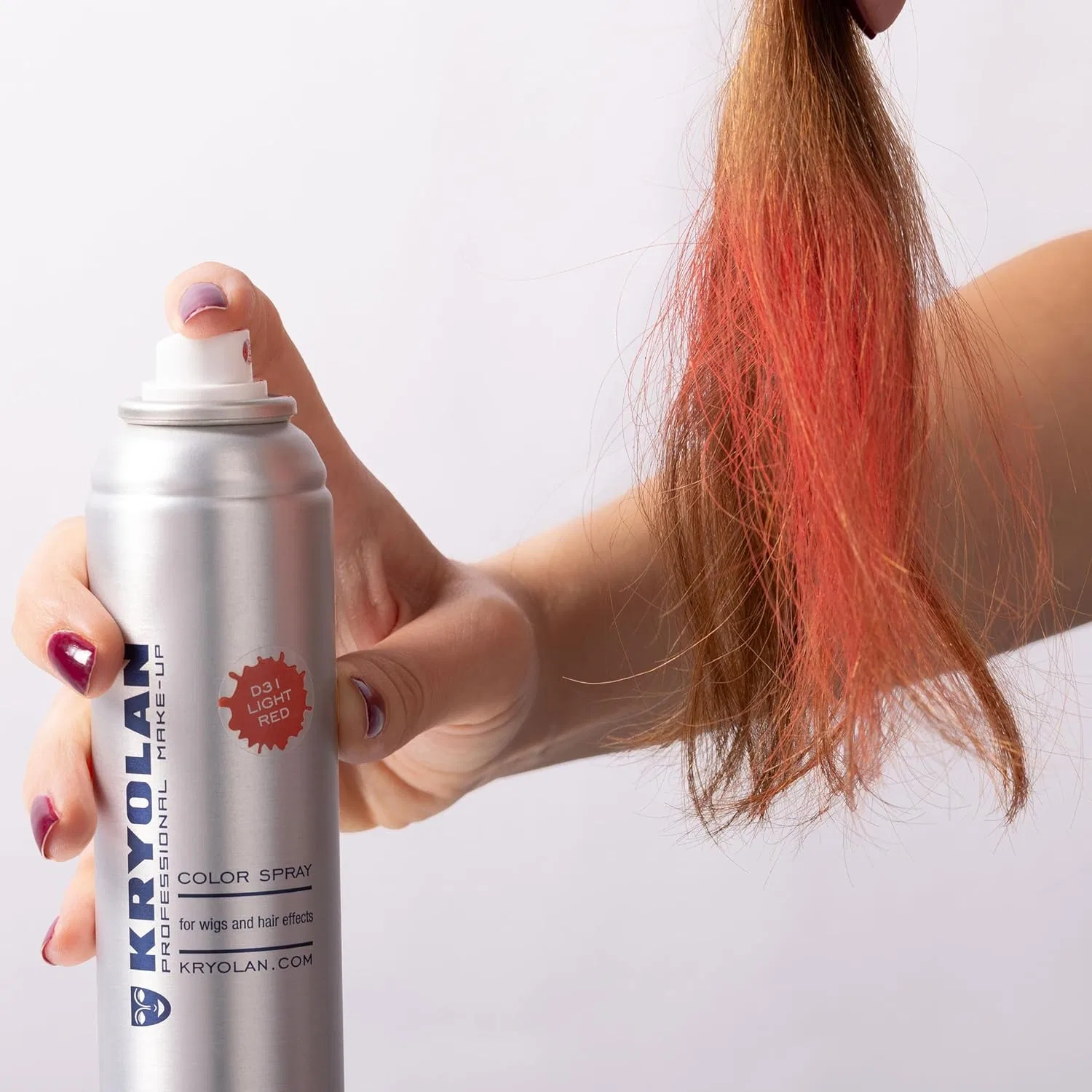 Временный цветной спрей для волос «Color Spray D 43 Dark Blue» от Kryolan Kryolan — фото 3