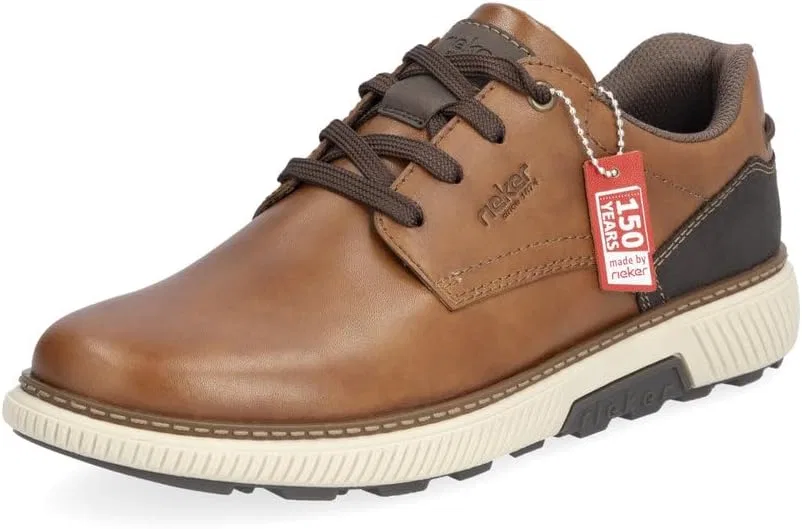 Мужские кроссовки Rieker B3313 на шнуровке со свободной стелькой, Brown 24