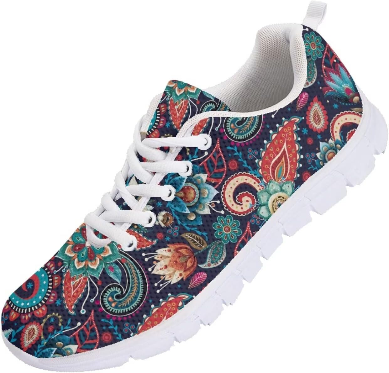 

Мужские кроссовки Funnydude Funny Print для ходьбы, удобные, дышащие, с сеткой, повседневные, Vintage Floral