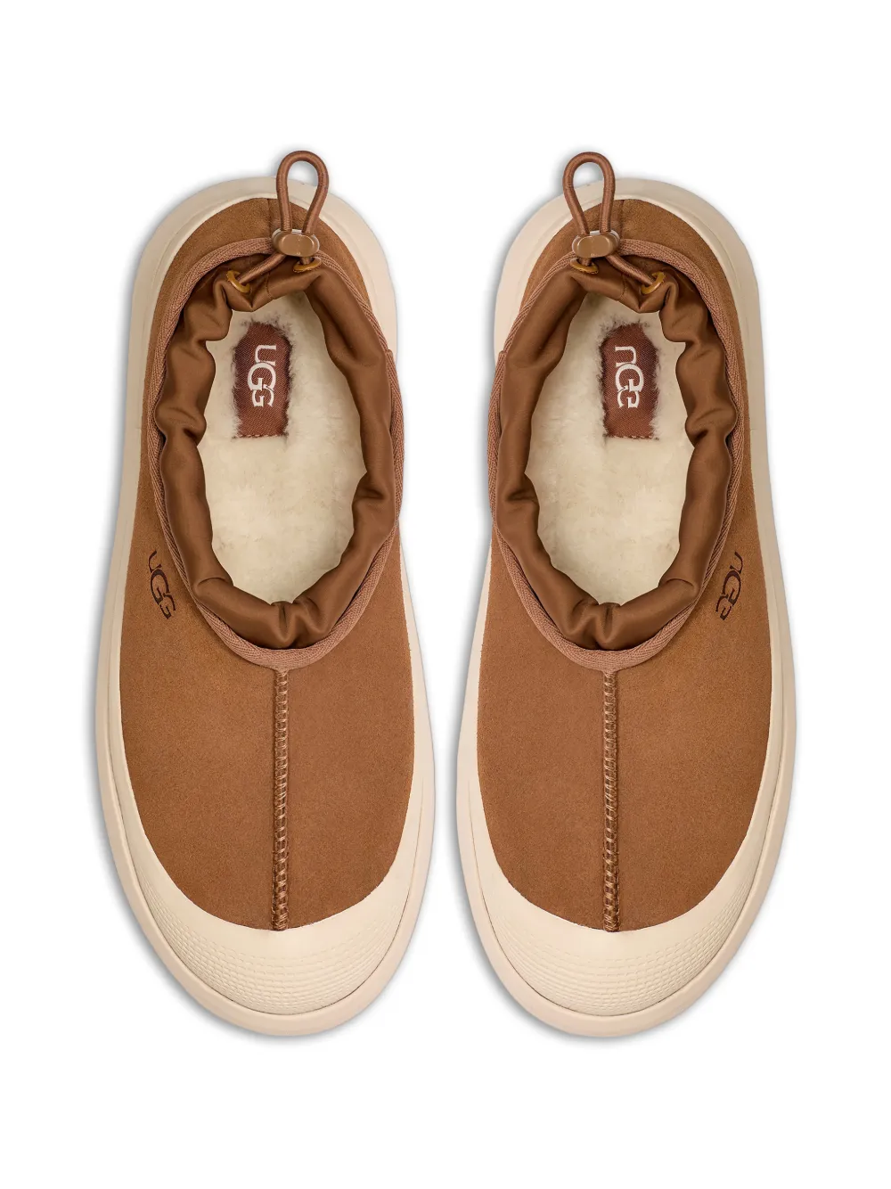Кроссовки на толстой подошве с регулируемой застежкой Ugg, коричневый — фото 4