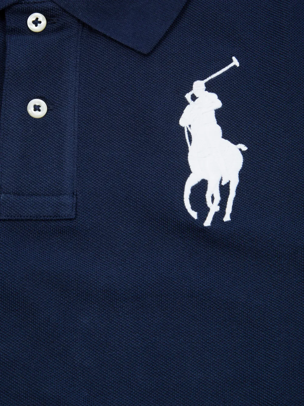 Поло с большим логотипом пони Polo Ralph Lauren Kids, синий — фото 3