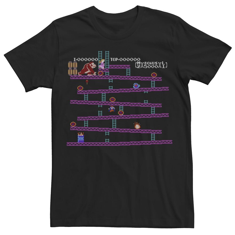 

Мужская футболка Donkey Kong Screen Licensed Character, черный