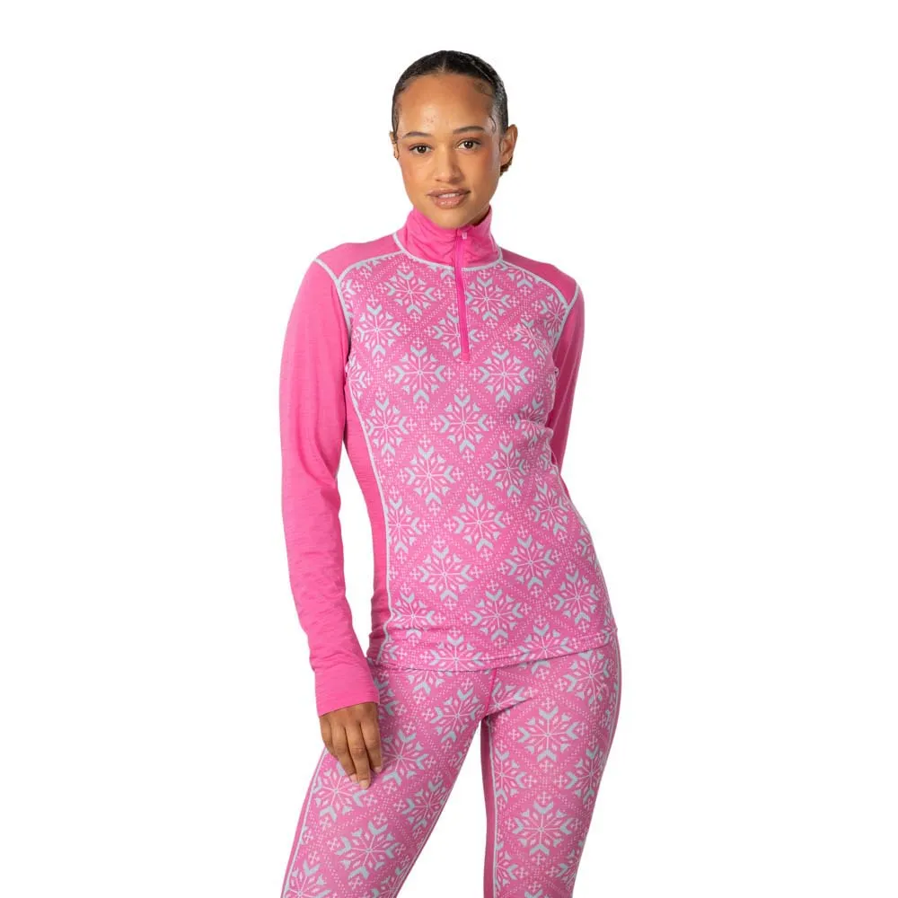 

Толстовка Kari Traa Iselin half zip, розовый