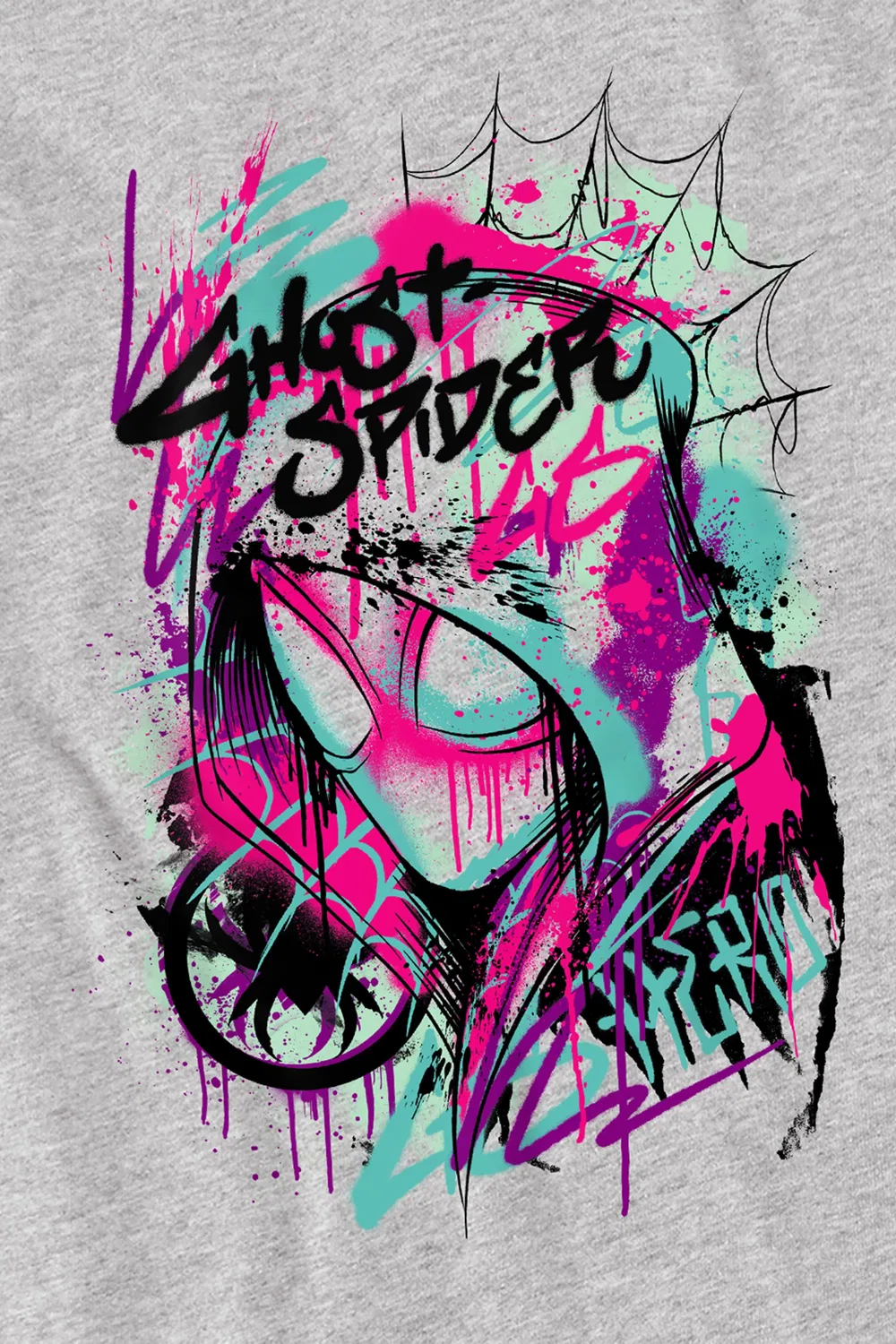 Детский свитшот с Ghost Spider Gwen, Marvel, светло-серый — фото 2