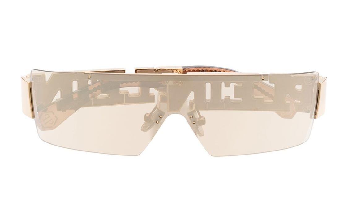 

Солнцезащитные очки асимметричной формы металлические женские золотые PHILIPP PLEIN