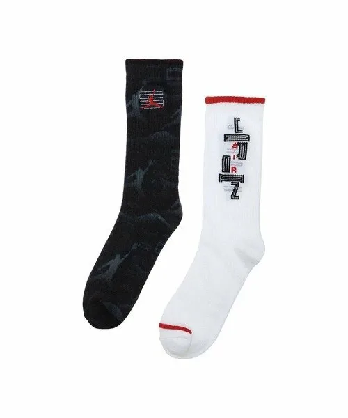 Носки (23-25 см) JORDAN JHB AJ11 RETRO 2PK CREW SOCKS Jordan, Black