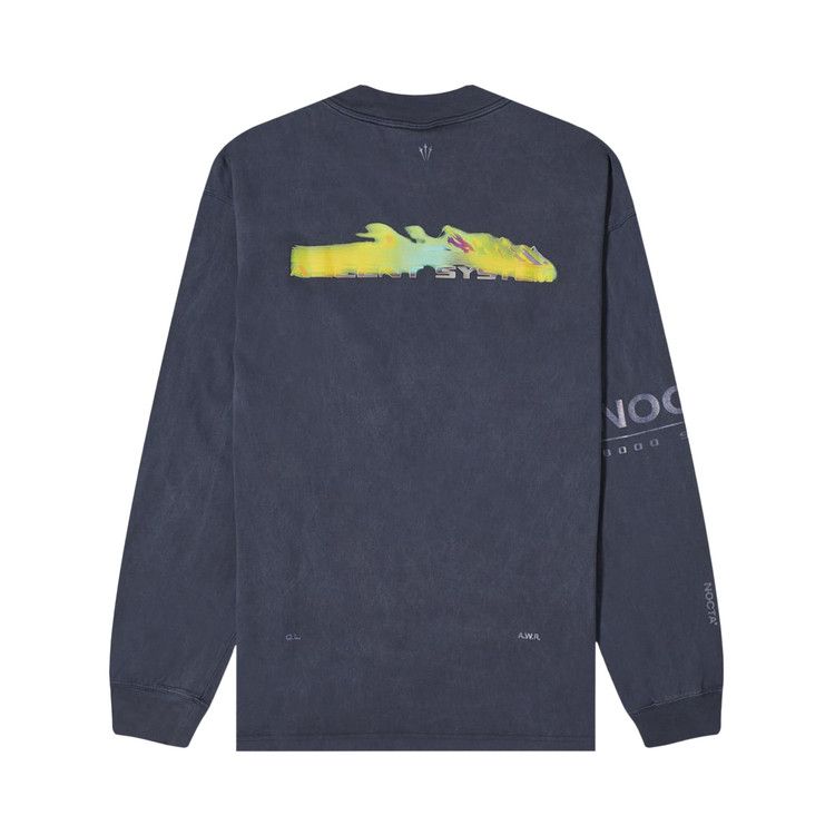 Футболка Nike x NOCTA NRG Long-Sleeve Mock Neck T-Shirt, Dark Obsidian — фото 2