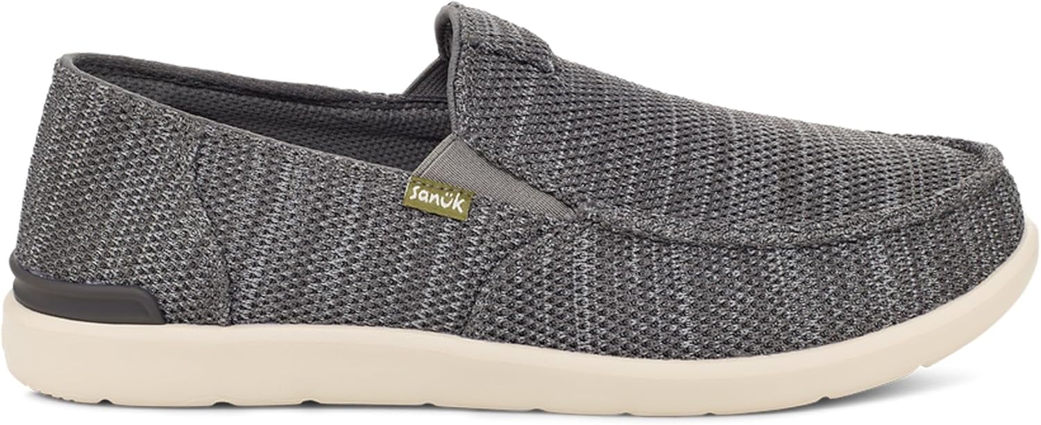 Мужские лоферы Sanuk Tripper Lite 2 Sl Mesh, серый — фото 2