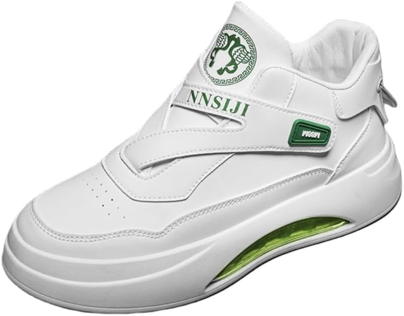 

Модные мужские спортивные кроссовки с толстой подошвой и высоким верхом большого размера. Удобные и повседневные. Универсальные Fmshi, белый/зеленый