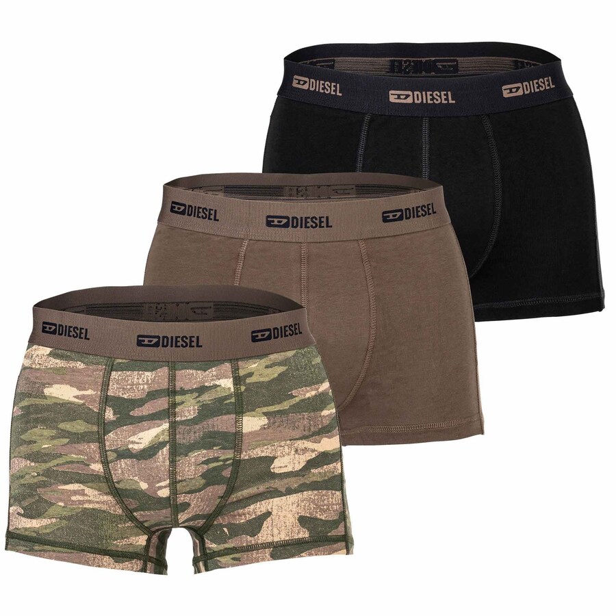 

Боксерские шорты DIESEL, цвет mottled brown/Olive/Black