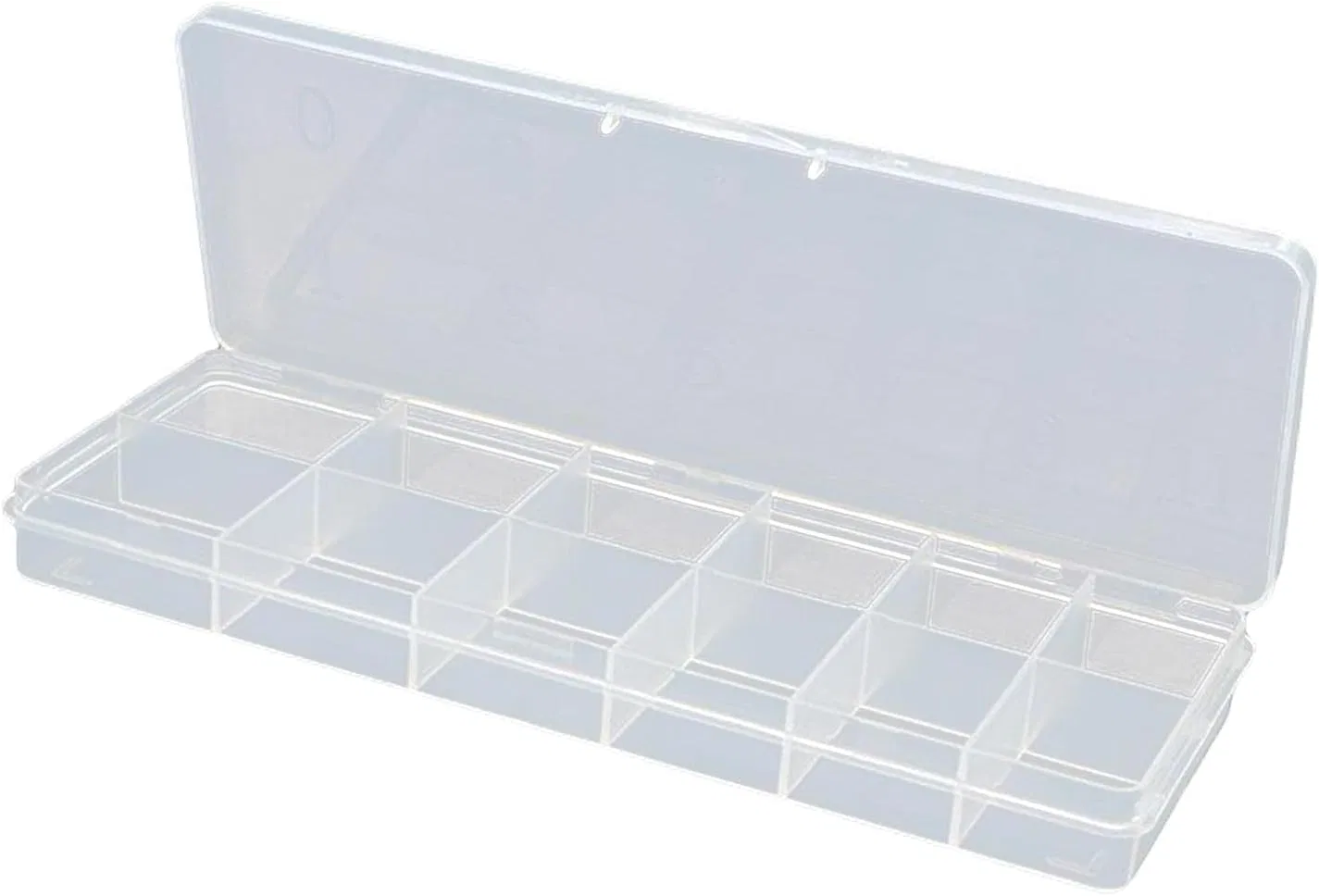 Органайзер для типсов на 12 отделений, прозрачный, 18.4 x 6.7 x 2 см Leisurealeaneag, Transparent, 18.4 X 6.7 X 2 Cm — фото 4