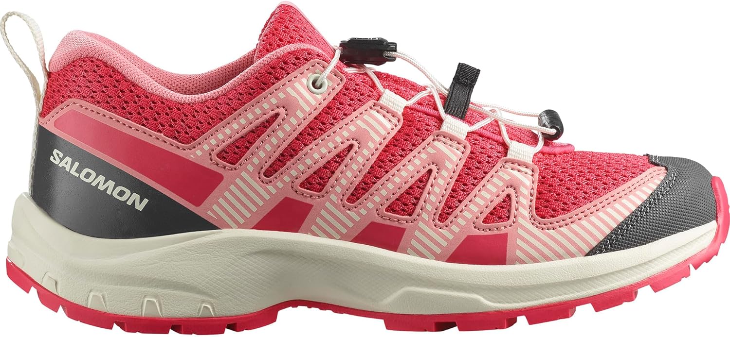 Детские кроссовки Salomon Xa Pro V8 для трейлраннинга (унисекс), красный/розовый/темно-красный — фото 2
